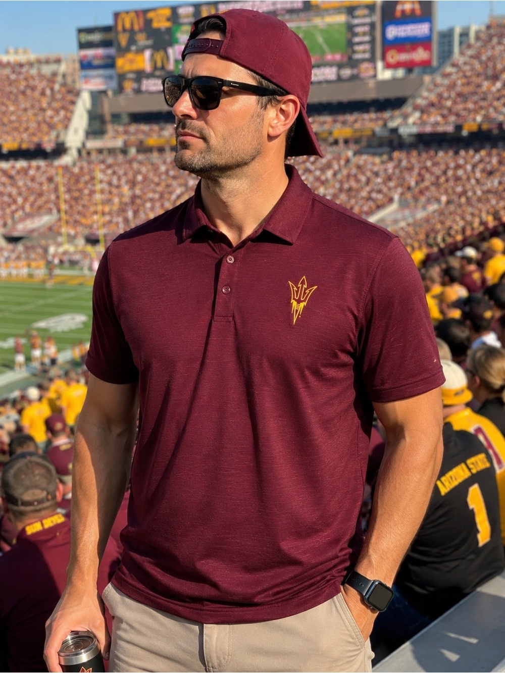 ADIDAS Arizona Sun Devils adidas Coaches Polo M
